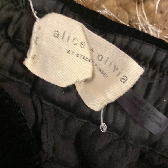 ALICE + Olivia velour pants size L - Picture 4 of 4